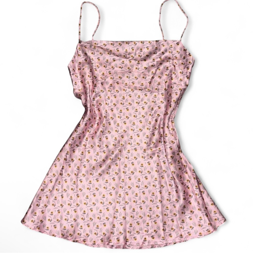 Princess Polly Light Pink Floral Patterned Mini Dress